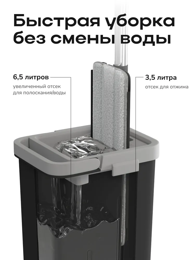 Моющая швабра с распылитем и отжимом купить